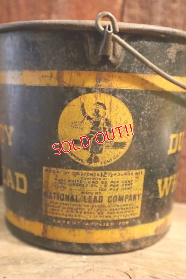 画像2: dp-250401-08 NATIONAL LEAD COMPANY / DUTCH BOY 1950's-1960's WHITE LEAD BUCKET