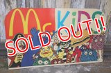 ct-250411-01 McDonald's Mc KIDS 1987 Characters Sign