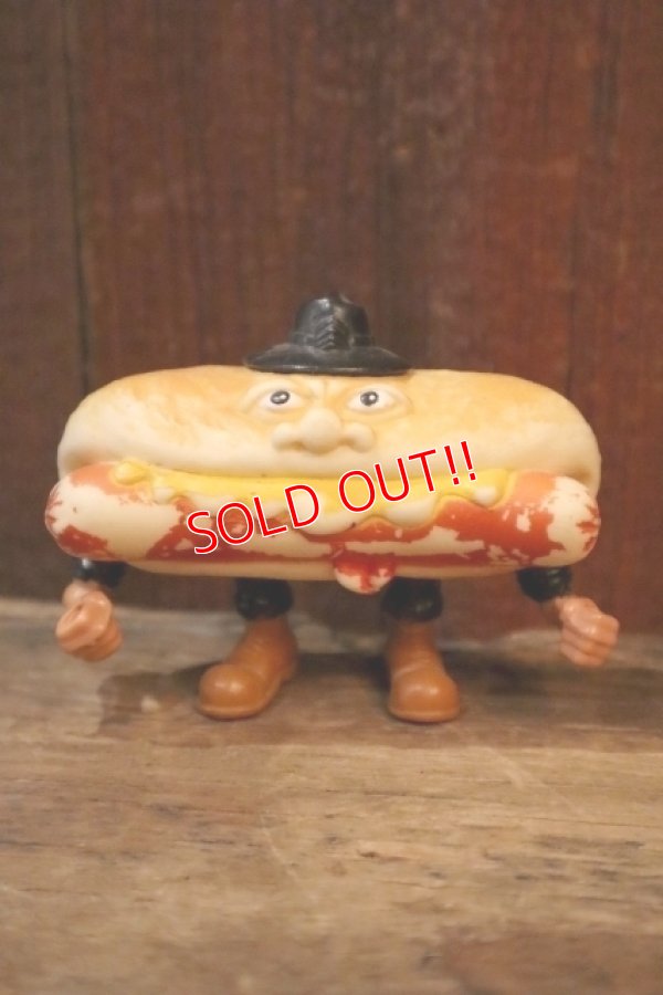 画像1: ct-250319-41 MATTEL 1988 FOOD FIGHTERS "MEAN WEENER" Action Figure 