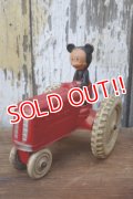 ct-250404-09 Mickey Mouse / SUN RUBBER 1940's Mickey's Tractor