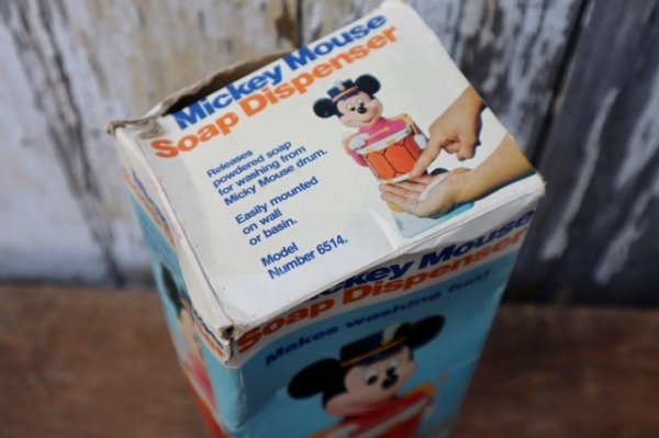画像12: ct-250404-32 Mickey Mouse / Enco Industries 1970's Soap Dispenser