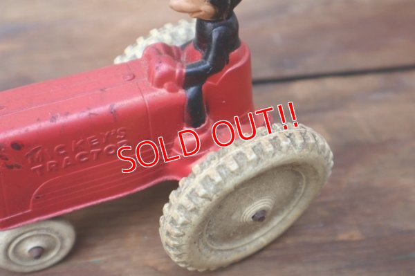 画像7: ct-250404-09 Mickey Mouse / SUN RUBBER 1940's Mickey's Tractor