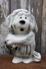 ct-250401-02 FORD / 1950's-1960's Shaggy Dog Ceramic Coin Bank