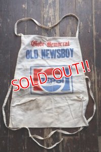 dp-250404-12 PEPSI / Globe-Democrat OLD NEWSBOY 1970's-1980's Apron