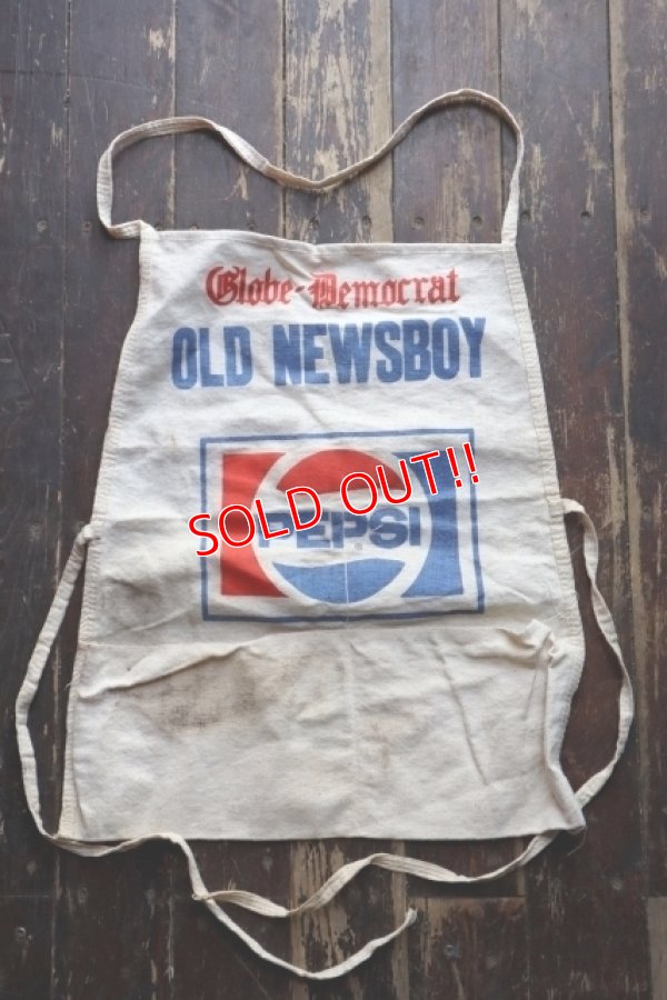 画像1: dp-250404-12 PEPSI / Globe-Democrat OLD NEWSBOY 1970's-1980's Apron