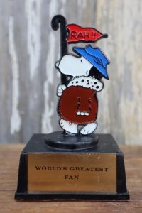 ct-250404-11 Snoopy / AVIVA 1970's Trophy "WORLD'S GREATEST FAN"