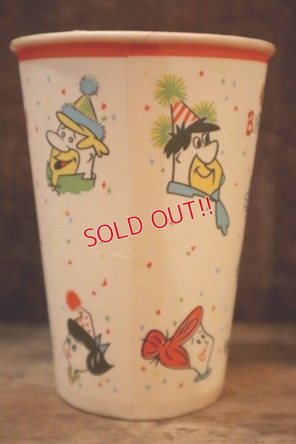画像5: ct-250404-22 The Flintstones 1960's "HAPPY BIRTHDAY" Wax Cup