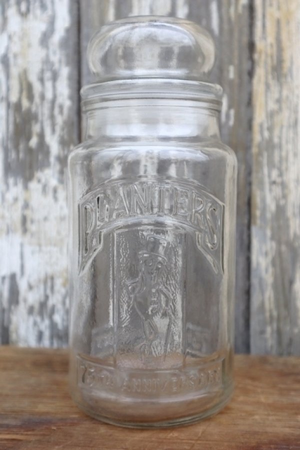 画像1: ct-250401-06 PLANTERS / MR.PEANUT 1981 75th Anniversary Glass Jar