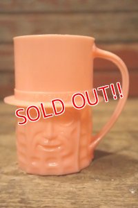 ct-240301-16 PLANTERS / MR.PEANUT 1950's Plastic Mug (Pink)