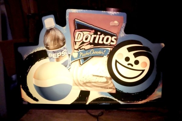 画像1: nt-250503-01 Doritos & PEPSI 2001 Lighted Sign