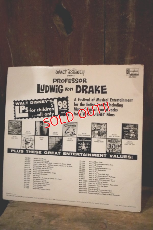 画像4: ct-250405-05 WALT DISNEY'S LUDWIG VON DRAKE 1961 LP Record