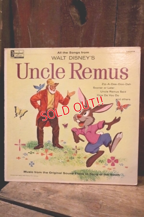 画像1: ct-250405-03 WALT DISNEY'S Uncle Remus 1959 LP Record