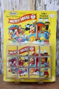 ct-250404-38 Walt Dinsey's MICKEY MOUSE / Straco 1970's 6 IN 1 PUZZLE BLOCKS
