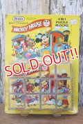 ct-250404-38 Walt Dinsey's MICKEY MOUSE / Straco 1970's 6 IN 1 PUZZLE BLOCKS