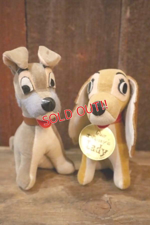 画像1: ct-250319-08 Lady and the Tramp / WOOLKIN 1950's-1960's Doll Set