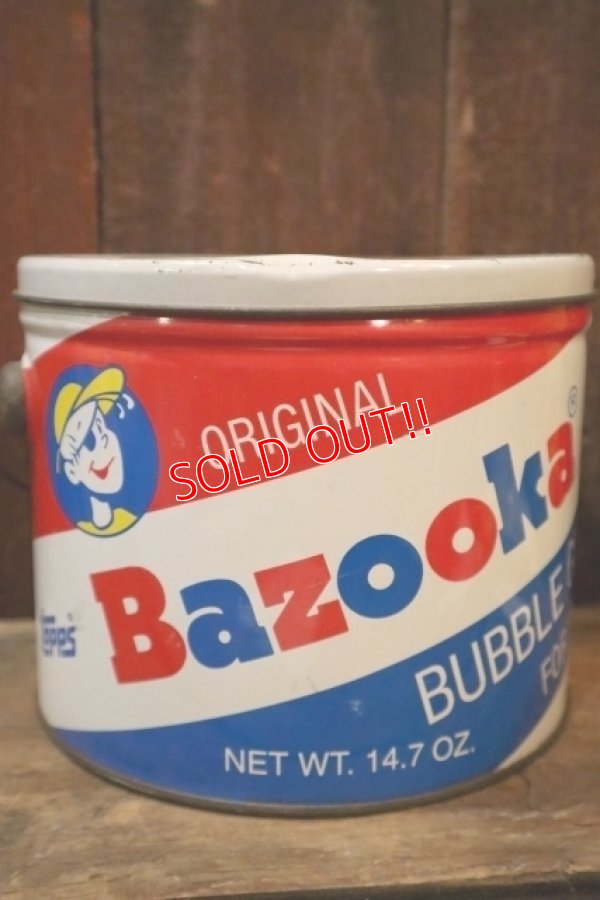 画像1: dp-250404-03 Topps / Bazooka BUBBLE GUM 1991 Tin Can