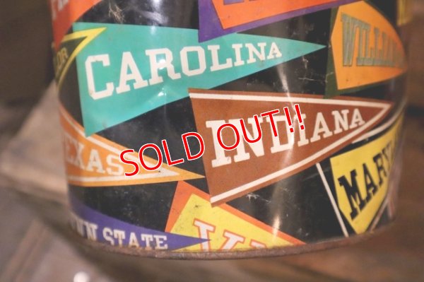 画像8: dp-250404-02 Decoware 1950's-1960's COLLEGE PENNANTS TIN BOX