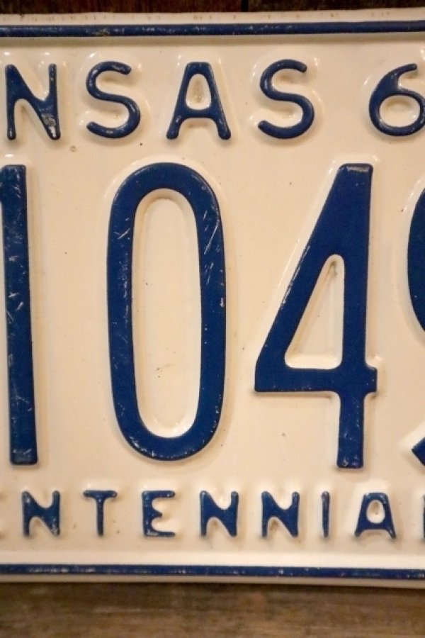 画像3: dp-dp-250205-21 License Plate 1960 KANSAS "KW-1049"