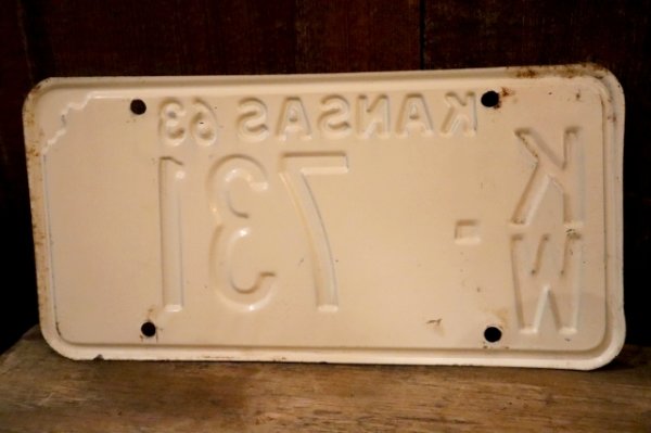 画像6: dp-dp-250205-21 License Plate 1963 KANSAS "KW-731"