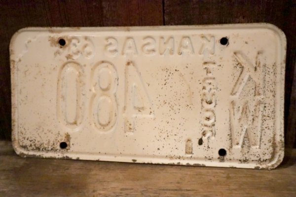 画像6: dp-dp-250205-21 License Plate 1963 KANSAS "KW-480"