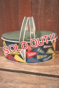 dp-250404-01 THE OHIO ART CO. 1950's-1960's COLLEGE PENNANTS TIN BOX