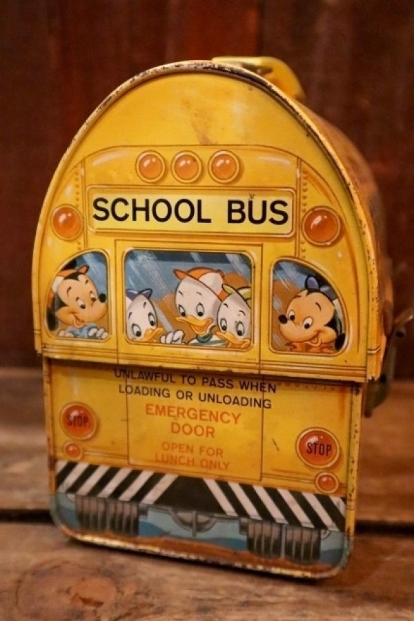 画像10: ct-250406-02 Walt Disney's / Aladdin 1960's School Bus Lunch Box
