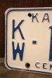 画像2: dp-dp-250205-21 License Plate 1960 KANSAS "KW-1049" (2)