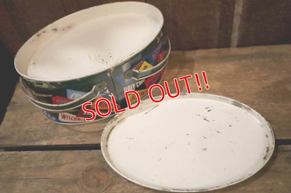 画像7: dp-250404-01 THE OHIO ART CO. 1950's-1960's COLLEGE PENNANTS TIN BOX