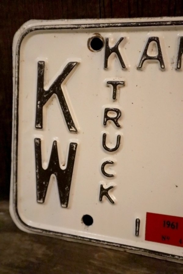 画像2: dp-dp-250205-21 License Plate 1961 KANSAS "KW-1270"
