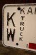 画像2: dp-dp-250205-21 License Plate 1961 KANSAS "KW-1270" (2)