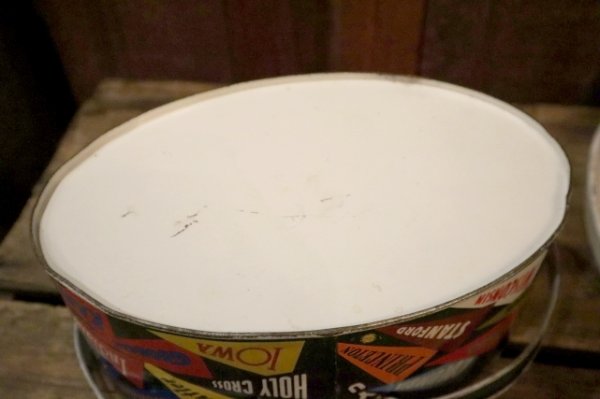 画像12: dp-250404-01 THE OHIO ART CO. 1950's-1960's COLLEGE PENNANTS TIN BOX