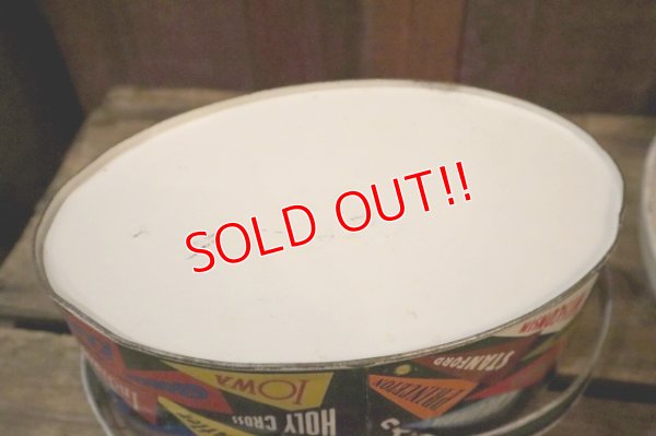 画像12: dp-250404-01 THE OHIO ART CO. 1950's-1960's COLLEGE PENNANTS TIN BOX