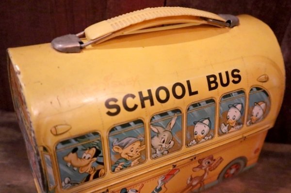 画像8: ct-250404-36 Walt Disney's / Aladdin 1960's School Bus Lunch Box