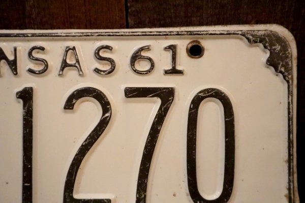 画像3: dp-dp-250205-21 License Plate 1961 KANSAS "KW-1270"