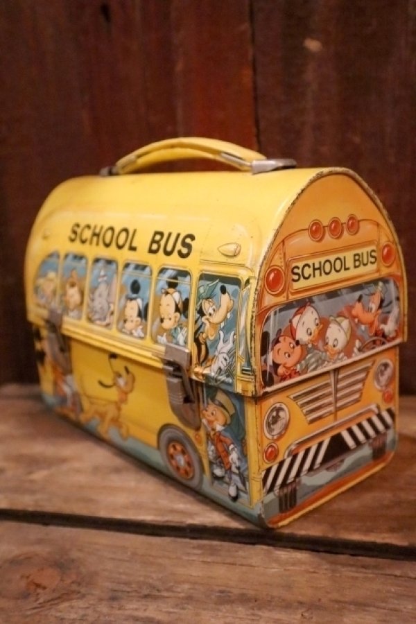 画像1: ct-250404-36 Walt Disney's / Aladdin 1960's School Bus Lunch Box