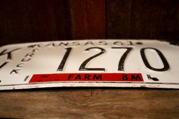 画像5: dp-dp-250205-21 License Plate 1961 KANSAS "KW-1270"