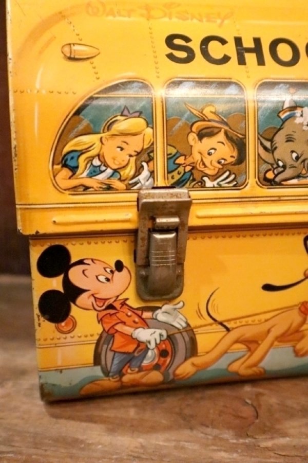 画像3: ct-250406-02 Walt Disney's / Aladdin 1960's School Bus Lunch Box