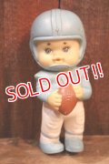 ct-250205-30 IWAI INDUSTRIAL 1971 FOOTBALL PLAYER SQUEAKY DOLL