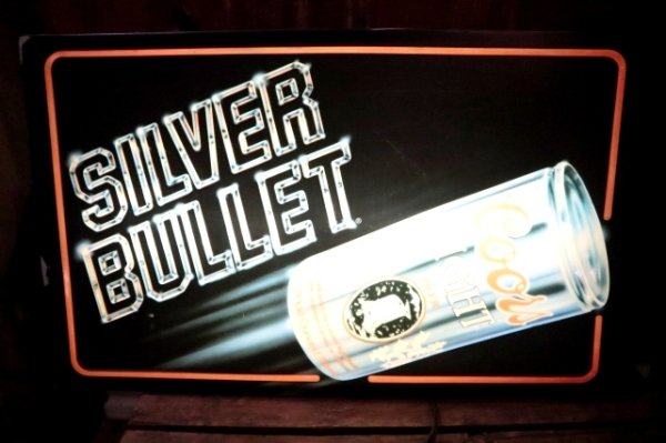 画像1: dp-250205-35 Coors LIGHT "SILVER BULLET" 1980's Lighted Sign