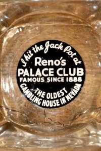 dp-241106-122 Reno's PALACE CLUB / Vintage Glass Ashtray