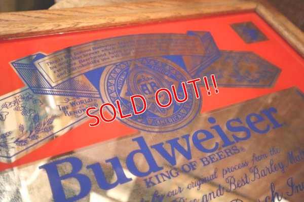 画像2: dp-250401-06 Budweiser 1970's-1980's Pub Mirror