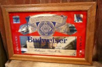 dp-250401-06 Budweiser 1970's-1980's Pub Mirror