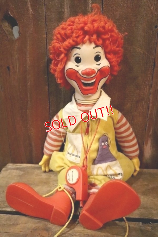 画像1: ct-250401-04 Ronald McDonald / Hasbro 1978 Whistle Doll
