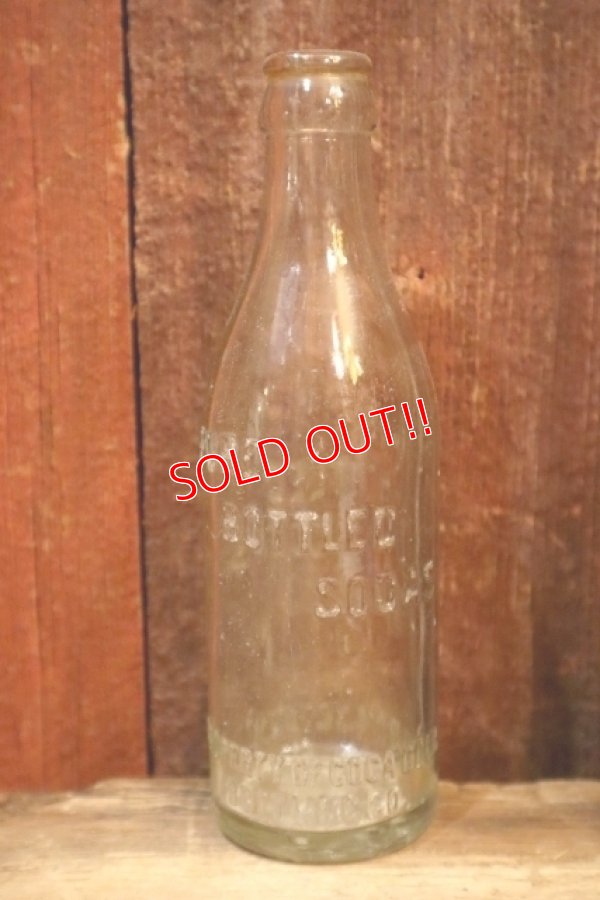 画像1: dk-091 PURE BOTTLED SODAS "PROPERTY OF COCA-COLA  BOBTTLING CO. 1920's-1930's 7 FL. OZ. Bottle
