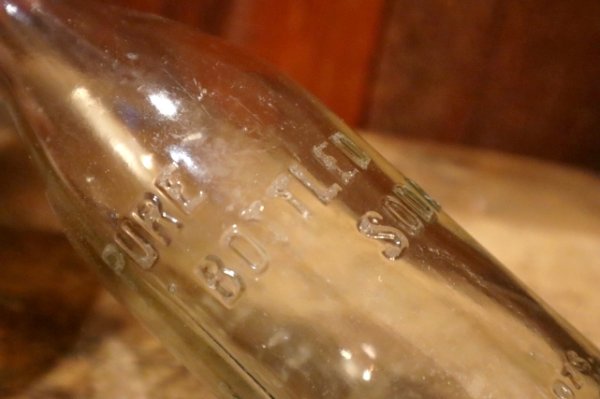 画像5: dk-091 PURE BOTTLED SODAS "PROPERTY OF COCA-COLA  BOBTTLING CO. 1920's-1930's 7 FL. OZ. Bottle