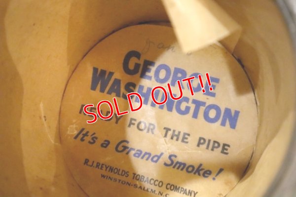 画像8: dp-250531-16 George Washington CUT PLUG TOBACCO 1930's TIN CAN
