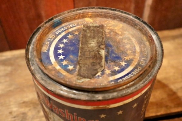 画像6: dp-250531-16 George Washington CUT PLUG TOBACCO 1930's TIN CAN