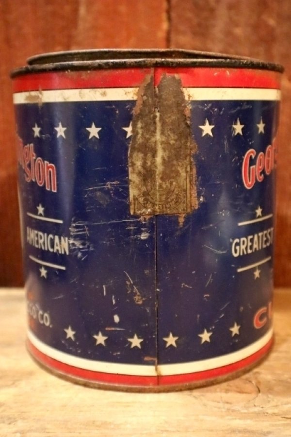 画像5: dp-250531-16 George Washington CUT PLUG TOBACCO 1930's TIN CAN