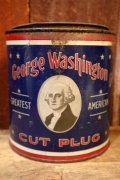dp-250531-16 George Washington CUT PLUG TOBACCO 1930's TIN CAN