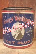 dp-250531-16 George Washington CUT PLUG TOBACCO 1930's TIN CAN